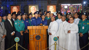 বড়দিন উপলক্ষে পর্যাপ্ত নিরাপত্তা ব্যবস্থা নেওয়া হয়েছে: আইজিপি
