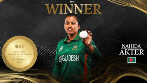 আইসিসির মাসসেরা খেলোয়াড় বাংলাদেশের নাহিদা