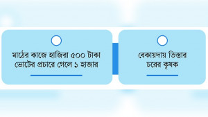 ফসলের মাঠ ফাঁকা, ভোটের প্রচারে ভাড়া করা শ্রমিক