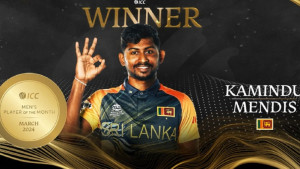 বাংলাদেশকে ভোগানো কামিন্দু আইসিসির মাসসেরা