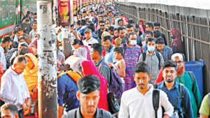 ফিরতি পথেও দুর্ভোগ, বাড়তি ভাড়া আদায়