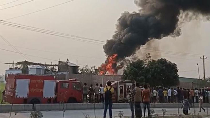 বগুড়ায় পুড়ল তেলের গোডাউন, ২টি গরু বগুড়ায় পুড়ল তেলের গোডাউন, ২টি গরু