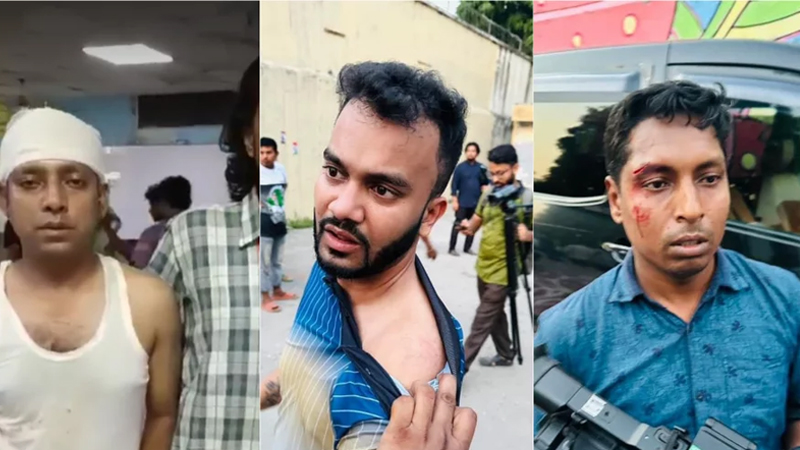 মিশা-ডিপজলদের শপথ শেষে সাংবাদিকদের মারধর মিশা-ডিপজলদের শপথ শেষে সাংবাদিকদের মারধর