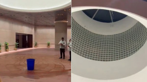 ভারতের নতুন সংসদ ভবনের ছাদ চুইয়ে পড়ছে পানি