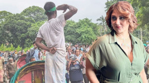 আন্দোলনে ভাইরাল রিকশাচালকের ছবি শেয়ার করে যা বললেন স্বস্তিকা