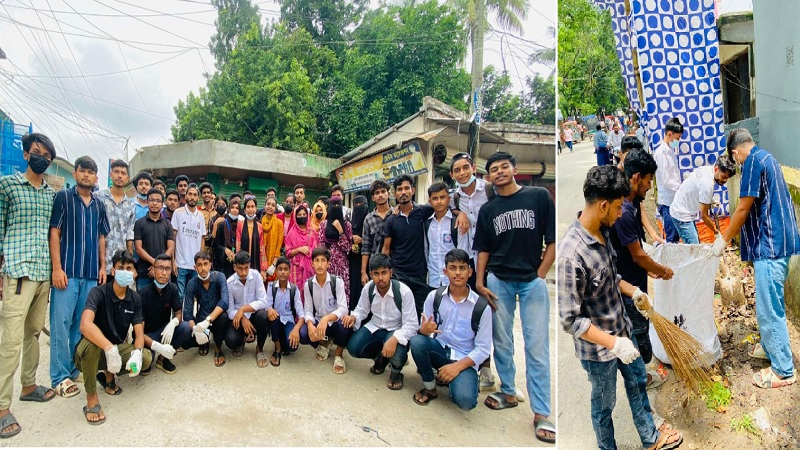 আলফাডাঙ্গায় শিক্ষার্থীদের পরিচ্ছন্নতা অভিযান আলফাডাঙ্গায় শিক্ষার্থীদের পরিচ্ছন্নতা অভিযান