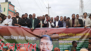 ১৪৪ ধারা উপেক্ষা করে বাগেরহাটে বিএনপির সমাবেশ
