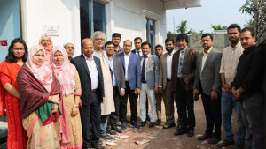 ইউজিসির প্রতিনিধি দলের বশেমুরবিপ্রবিপি পরিদর্শন
