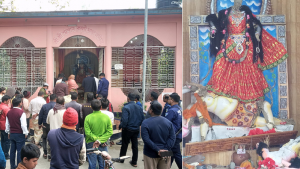 সরিষাবাড়ীতে মন্দিরে প্রতিমা ভাঙচুর