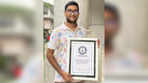গিনেস বুকে নাম লেখালেন ঢাবি শিক্ষার্থী অংকন