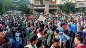 এক দফা দাবিতে শাহবাগ ব্লকেড, সড়ক অচল