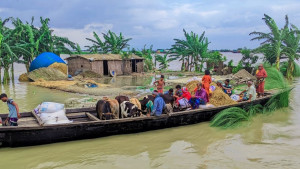 রৌমারী-রাজীবপুরে ৭৬ হাজার মানুষ পানিবন্দী