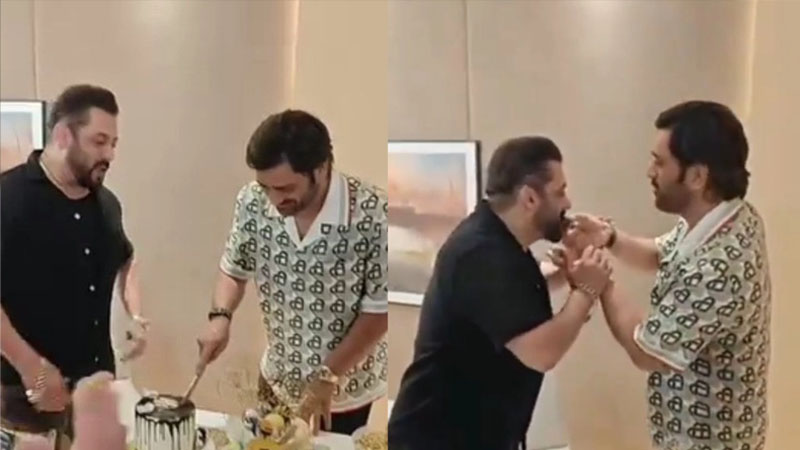 ধোনির জন্মদিনে মাঝরাতে কেক নিয়ে হাজির সালমান খান ধোনির জন্মদিনে মাঝরাতে কেক নিয়ে হাজির সালমান খান