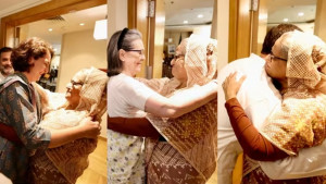 শেখ হাসিনার সঙ্গে রাহুল, প্রিয়াঙ্কা ও সোনিয়া গান্ধীর সাক্ষাৎ