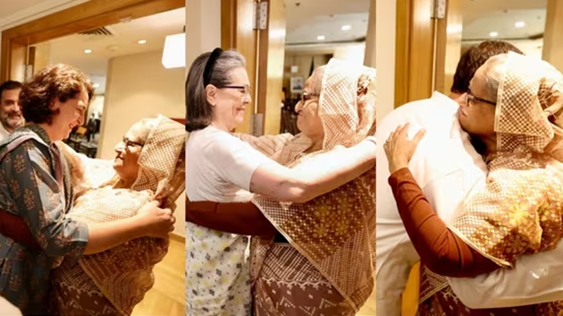 শেখ হাসিনার সঙ্গে রাহুল, প্রিয়াঙ্কা ও সোনিয়া গান্ধীর সাক্ষাৎ শেখ হাসিনার সঙ্গে রাহুল, প্রিয়াঙ্কা ও সোনিয়া গান্ধীর সাক্ষাৎ