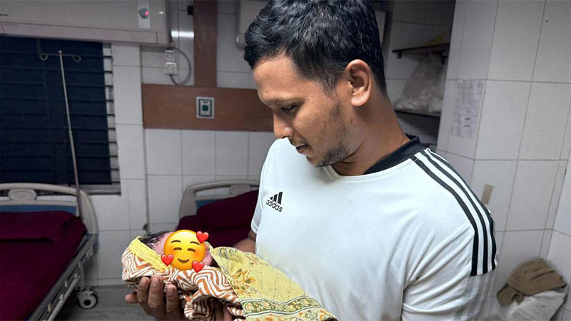 বাবা হলেন অলরাউন্ডার সাইফউদ্দিন বাবা হলেন অলরাউন্ডার সাইফউদ্দিন