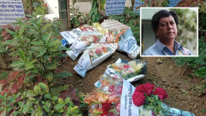 বাবার কবরের পাশে চিরনিদ্রায় সাদি মহম্মদ