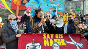 নিউইয়র্কে প্রবাসীদের বিক্ষোভ সমাবেশ