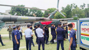 মানিকগঞ্জে পৌঁছেছে পাইলট জাওয়াদের মরদেহ