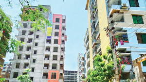 সারি সারি বহুতল ভবন, কারও নেই অনুমোদন