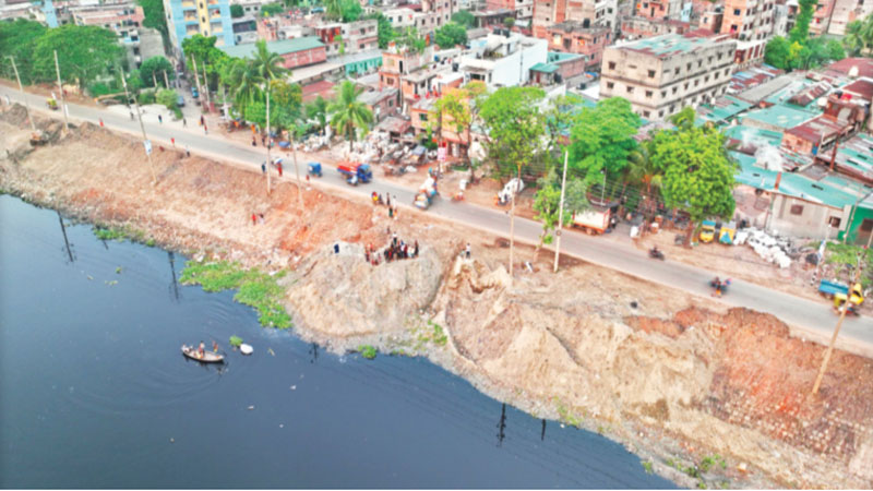 আদি বুড়িগঙ্গা চ্যানেলে এখন পানির প্রবাহ আদি বুড়িগঙ্গা চ্যানেলে এখন পানির প্রবাহ