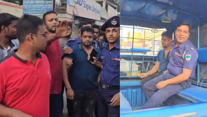 কুষ্টিয়ায় ছাত্রলীগ নেতাকে মারধরের পর পু‌লি‌শে দিল জনতা