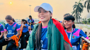 সাফজয়ী মনিকার গ্রামে উৎসবের আমেজ