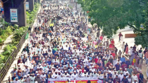 ইসকন নিষিদ্ধের দাবিতে  সারাদেশে বিক্ষোভ