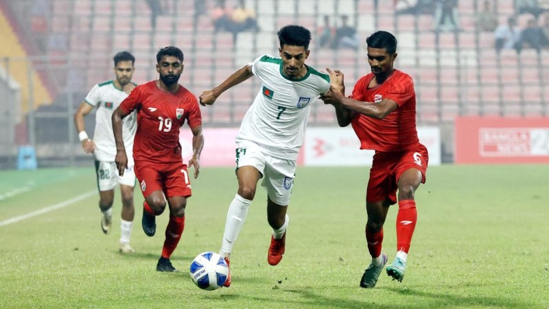 পাপনের শেষ মুহূর্তের গোলে মালদ্বীপকে হারাল বাংলাদেশ পাপনের শেষ মুহূর্তের গোলে মালদ্বীপকে হারাল বাংলাদেশ