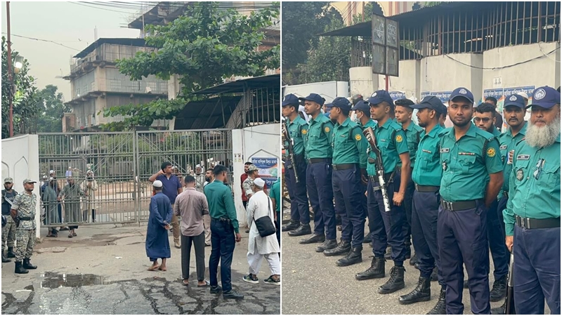 কাকরাইল মসজিদে সকাল থেকে নিরাপত্তা জোরদার কাকরাইল মসজিদে সকাল থেকে নিরাপত্তা জোরদার