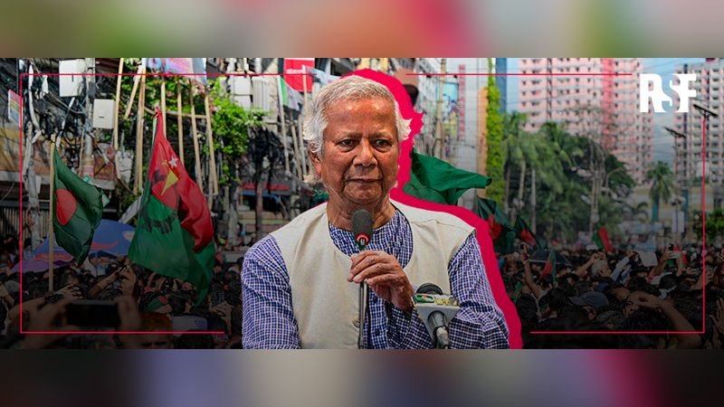 হত্যা মামলায় সাংবাদিকদের জড়ানো নিয়ে ড. ইউনূসের বক্তব্য স্বাগত জানাল আরএসএফ হত্যা মামলায় সাংবাদিকদের জড়ানো নিয়ে ড. ইউনূসের বক্তব্য স্বাগত জানাল আরএসএফ