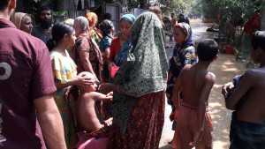 নানার কুলখানিতে এসে বন্যার পানিতে প্রাণ গেল শিশুর