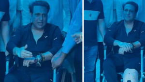 পায়ে ব্যান্ডেজ নিয়ে হুইলচেয়ারে হাসপাতাল ছাড়লেন গোবিন্দ