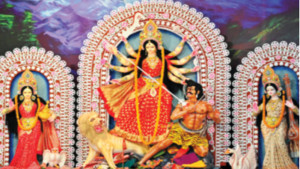 মণ্ডপে বিষাদের  সুর, প্রতিমা  বিসর্জন আজ