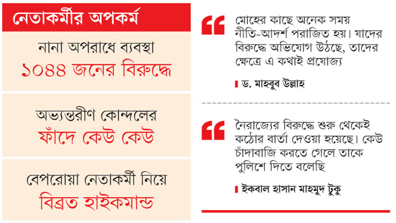 সাজা দিয়েও সামলাতে হিমশিম বিএনপি সাজা দিয়েও সামলাতে হিমশিম বিএনপি