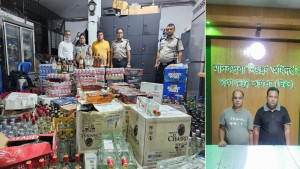 রেস্টুরেন্টের সেপটিক ট্যাংক থেকে বিপুল পরিমাণ বিদেশি মদ উদ্ধার