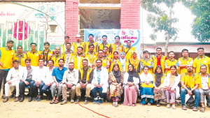 শিক্ষার আলো ছড়ানো নগরফুল এবার দাঁড়াল বন্যার্তের পাশে