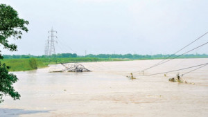 কুষ্টিয়ায় নদীতে বিলীন জাতীয় গ্রিডের টাওয়ার