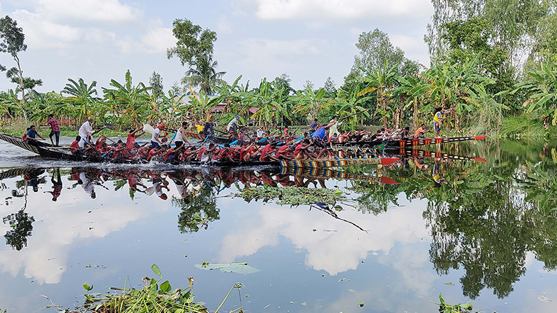কোটালীপাড়ায় এবার হলো না ঐতিহ্যবাহী নৌকাবাইচ কোটালীপাড়ায় এবার হলো না ঐতিহ্যবাহী নৌকাবাইচ
