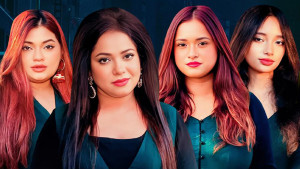 তিন কন্যাকে নিয়ে ডলি সায়ন্তনীর গান