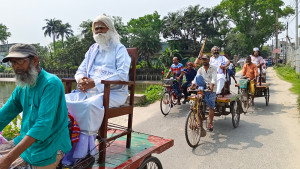 আনন্দ শোভাযাত্রায় রবীন্দ্রনাথ-নজরুল-মীর মশাররফ-লালন