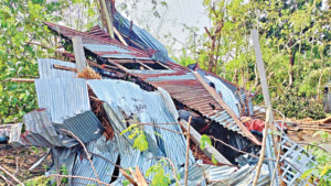 কালবৈশাখীতে ঘরবাড়ি ফসলের ব্যাপক ক্ষতি