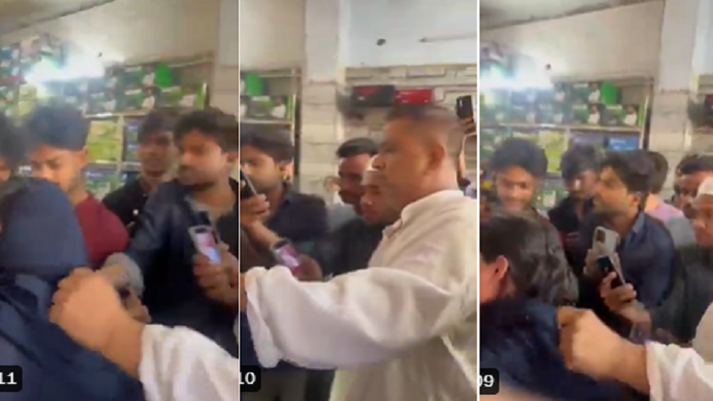 উত্তরপ্রদেশের রাস্তায় প্রকাশ্যে নারীর হিজাব খুলে হেনস্থা উত্তরপ্রদেশের রাস্তায় প্রকাশ্যে নারীর হিজাব খুলে হেনস্থা