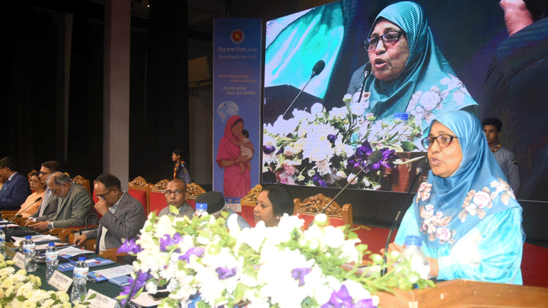 মা ও শিশুর স্বাস্থ্য সুরক্ষায় ঐক্যবদ্ধ হয়ে কাজ করার আহ্বান স্বাস্থ্য উপদেষ্টার মা ও শিশুর স্বাস্থ্য সুরক্ষায় ঐক্যবদ্ধ হয়ে কাজ করার আহ্বান স্বাস্থ্য উপদেষ্টার