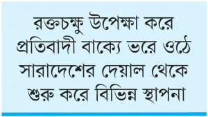 প্রতিবাদের রঙিন ভাষা দেয়ালের গ্রাফিতি