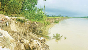 টেকসই বাঁধ না হওয়ায় নিয়মিত ভাঙন