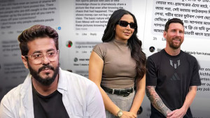 মেসির সঙ্গে শাহরুখও ছবি তুলেছেন, শুভশ্রীর দোষ কোথায়- প্রশ্ন রাজের