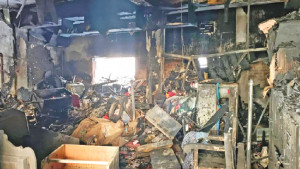 আগুনে পুড়ে ছাই উদীচীর ৫৭ বছরের ইতিহাস