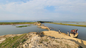 নিয়ম রক্ষার উদ্বোধনের পর  বন্ধ কাজ