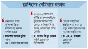 আগামীর নীতি-কৌশল হতে হবে কর্মসংস্থানমুখী